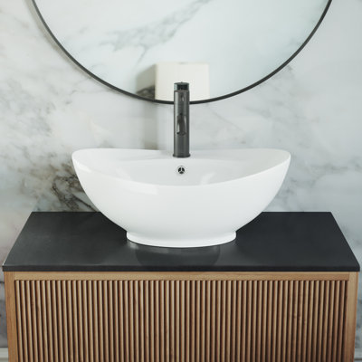 Lavabo vasque ovale en céramique Ivy 23