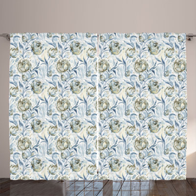 Semi Sheer Curtain Pair