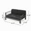 Ensemble de canapé modulaire d'extérieur en aluminium en forme de V