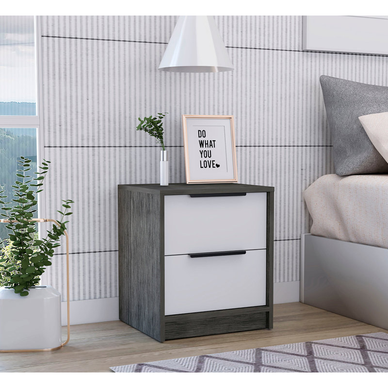 Germani 41cm W Manufactured Wood Bedside Table