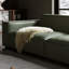 Ensemble de salon 3 pièces en cuir véritable vert