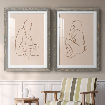 " Sketched Pose I " 2 - Pieces