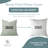 Fabdivine Boho Pillow Cover Block Print Pure Linen, Gray, Traz-107396680-107396683