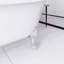 67 po X 30 po Baignoire de trempage autoportante en acrylique blanc brillant