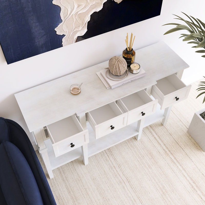 Console 48 pouces avec 4 tiroirs