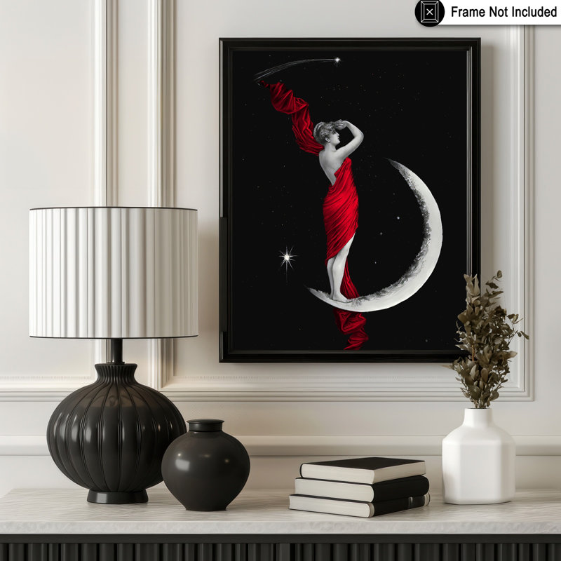 Déesse de la lune altérée, Unframed, Poster, 24"H x 32"W