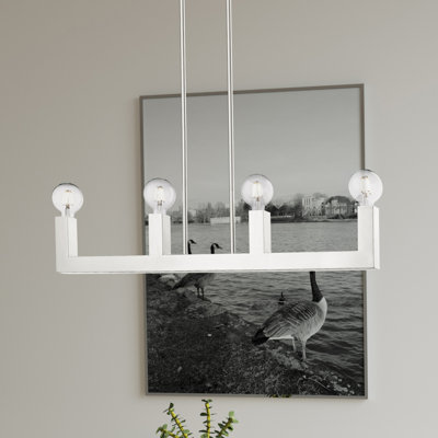 Lustre pour îlot de cuisine à 4 lumières Solna