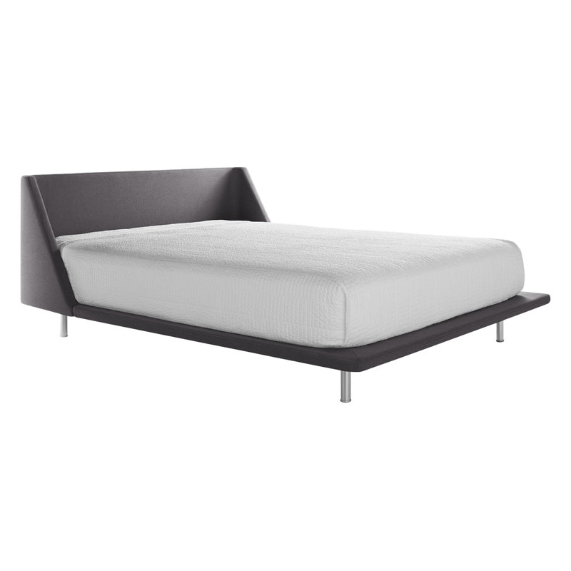 Nook Upholstered Platform Bed, Queen, Edwards Tomato Crossweave