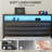 Corner Bed Frame with 3 Drawers and Storage Bookcase, Daybed with Charging Station and LED Lights-2101053989-2101276667