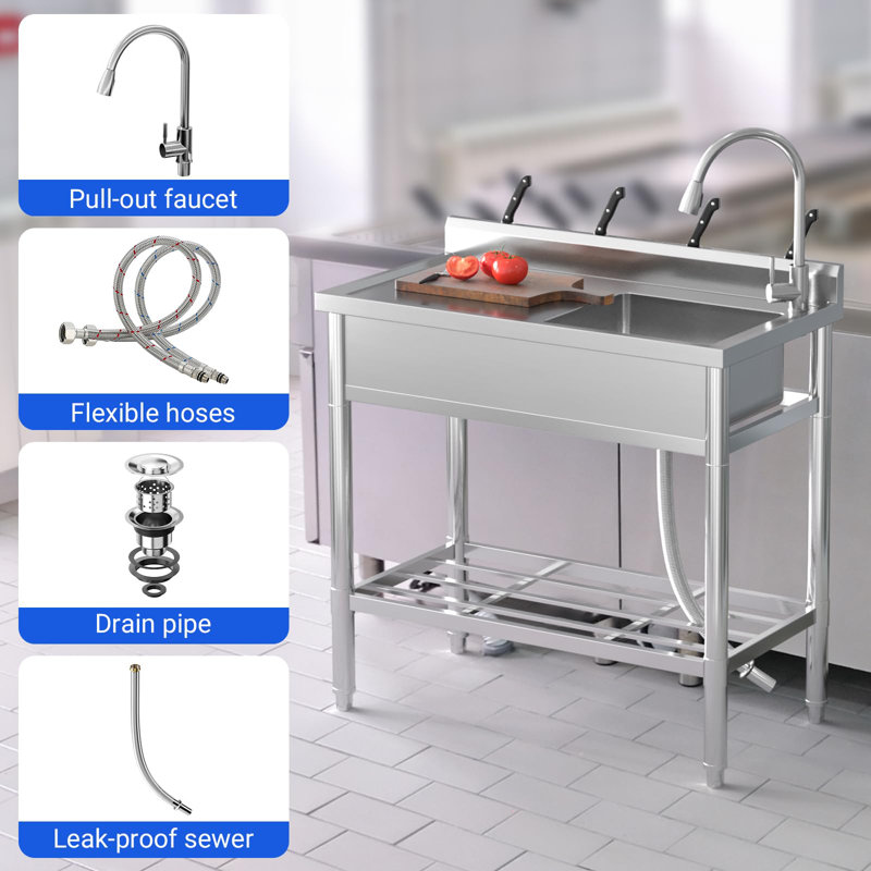 ZACOO W Kitchen Sink