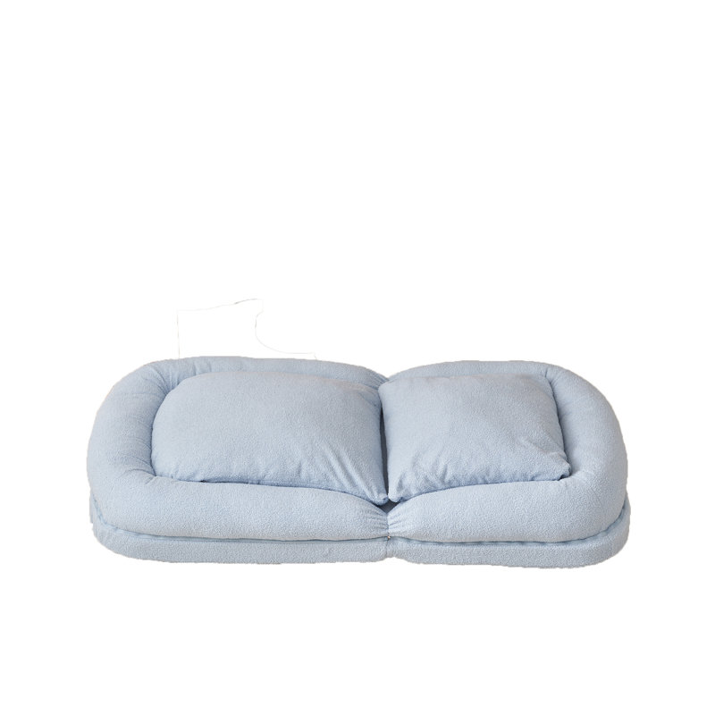 Triple Fold Down Sofa Bed, Blue