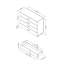 Garabed  White gloss 4 Drawer semi narrow Chest Of Drawers