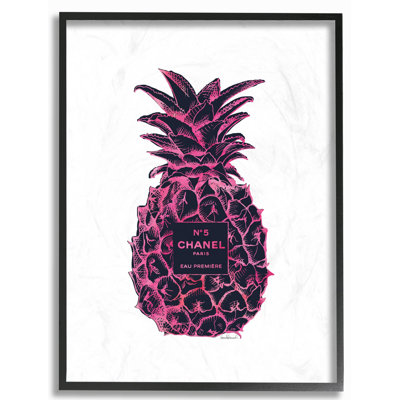 « mode motif d’ananas rose noir », impression