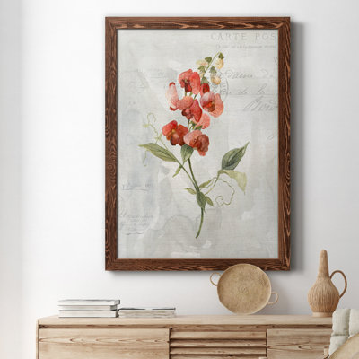 Lin Sweet Pea - peinture sur toile encadrée