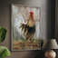 Farmhouse Rooster, reproduction encadrée - bois massif-1765120907