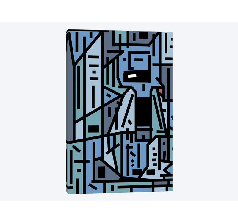 «The Sad Hipster And The Copper Mosquito» par Barruf, impression sur toile tendue, H 12 po x l 8 po x P 0,75 po, Toile tendue