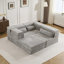 Canapé d'angle compressif en tissu polaire circulaire, lit 3 places, convertible pour différentes situations, design, nombre de places, idéal pour la lecture-543724968-543724974