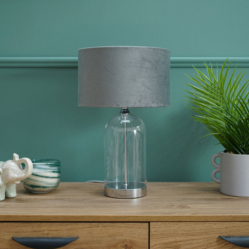 45cm Desk Lamp, Grey, Silver