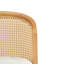 Tabouret de comptoir d'intérieur en bois, structure à finition naturelle avec revêtement beige, ensemble de 2