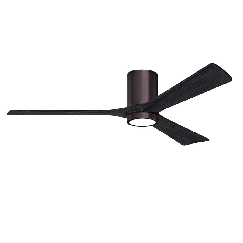 Irene LED Ceiling Fan, Matte Black, Brushed Bronze, 60"