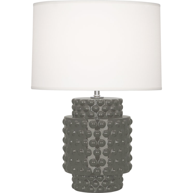 Dolly Table Lamp, 27.5" H x 17" W x 17" D, Matte Ash