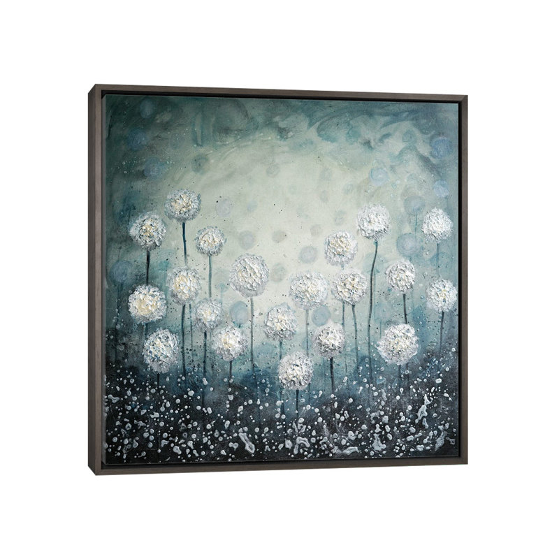 Espoir - reproduction d'art murale - toile encadrée, H 26 po x l 26 po, Impression encadrée sans passe-partout, Gris