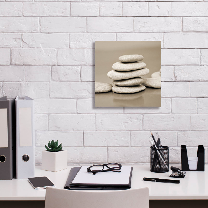 «Zen Pebbles 1» par PhotoINC Studio, H 12 po x l 12 po x P 0,75 po