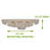 The Renovators Supply Inc. 9'' White Porcelain Rectangular Bathroom Sink with Overflow