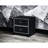 Black & Silver Accent Table With Ample Drawer Capacity Stylish Practical Arrangements