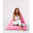 Premium Garden Bean Bag Chair, Solid Pink, 57.1 x 13.8 x 35.4 inches | 100% Polyester, Waterproof Fabric | 100% Original Bead Styrofoam, 440 lbs Capacity | Modern Design for Outdoor Entertainment & Relaxation-421600992