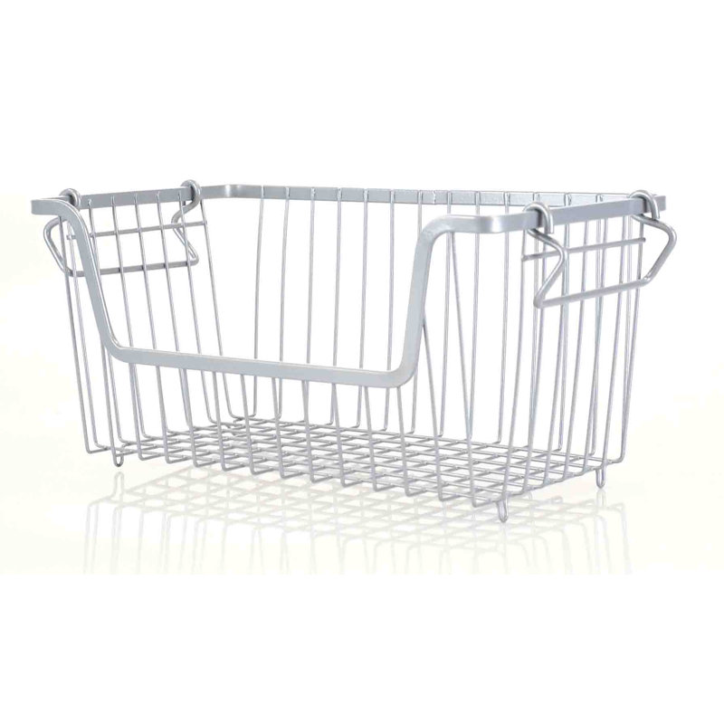 Petit panier de rangement en métal thermolaqué