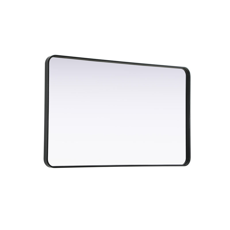 Erath Contour Metal Mirror, 48" x 30", Black