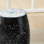 Table d'appoint noire de 12 po | Mosaïque attrayante avec des carreaux de céramique et une structure en fer robuste convenant à une utilisation intérieure ou extérieure comme patio, balcon, café, art fonctionnel, collations, boissons, processus d'assemblage facile