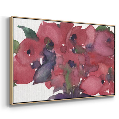 Floral avec jolie toile tendue avec cadre en I