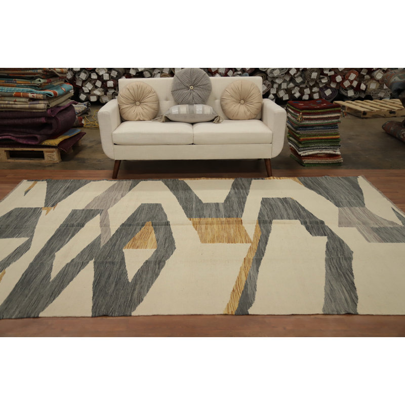 Tapis kilim en laine Modern