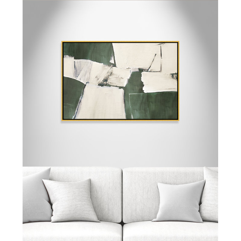 Summer Sage Plateau I - Reproduction de paysage par Judith Shapiro, Toile avec cadre, Flotteur doré, L 37,5 po x H 25,5 po