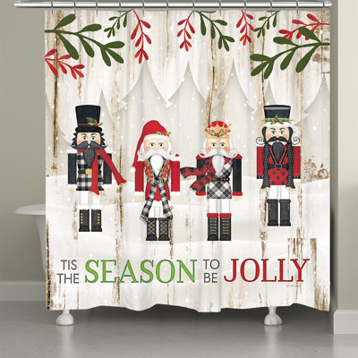 Claymore Nutcracker Christmas Shower Curtain