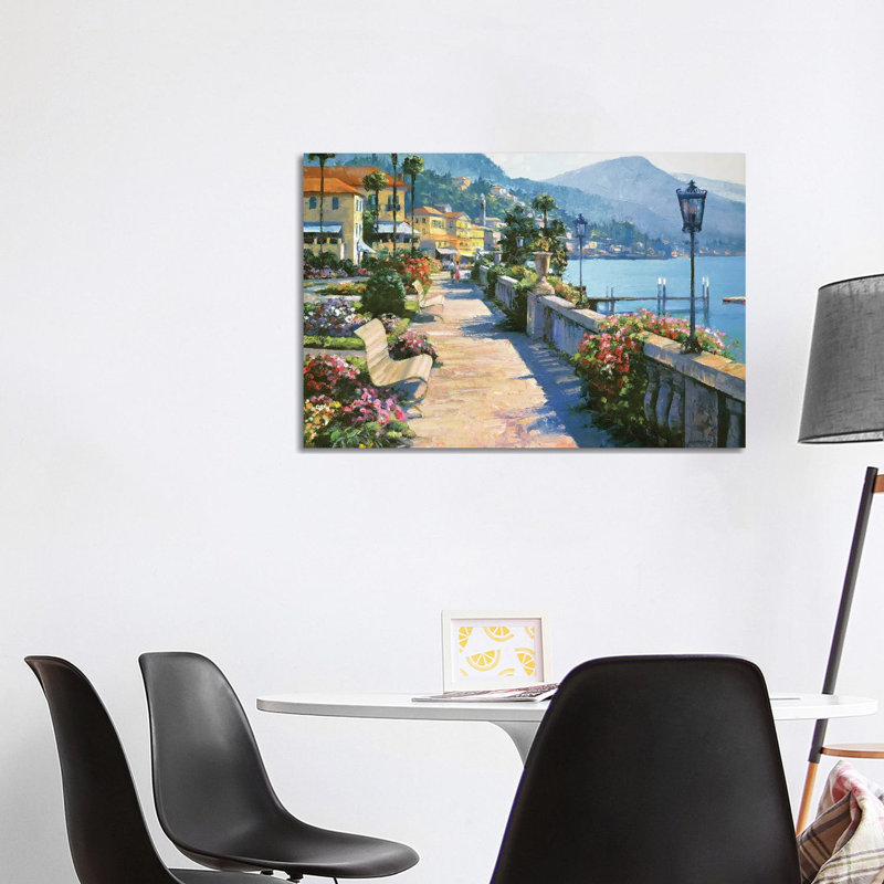Bellagio Promenade - Giclée sur toile tendue avec châssis, H 26 po x l 40 po