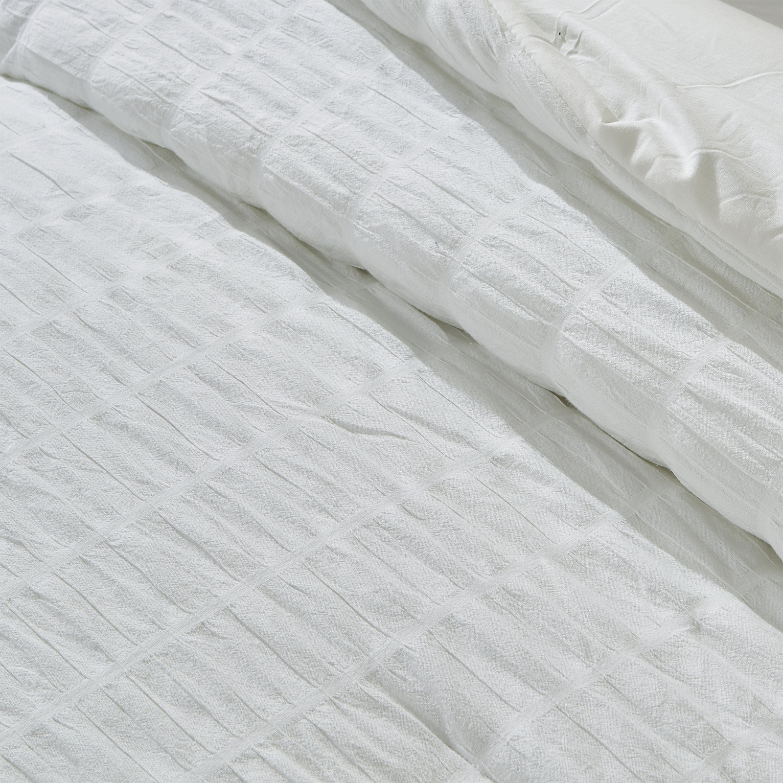 Cotton Comforter Set, Full / Queen, Fresh White