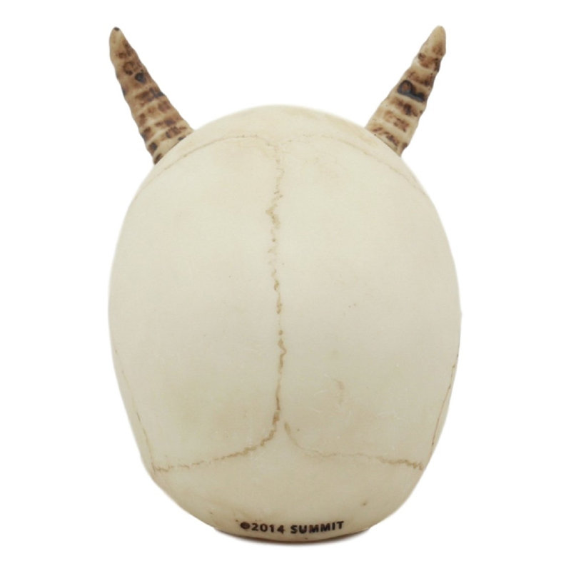 Figurine de crâne de demon corned Helmtrud