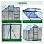 Serre en polycarbonate 6 pi x 6 pi avec cadre en aluminium pour un jardinage à longueur d'année