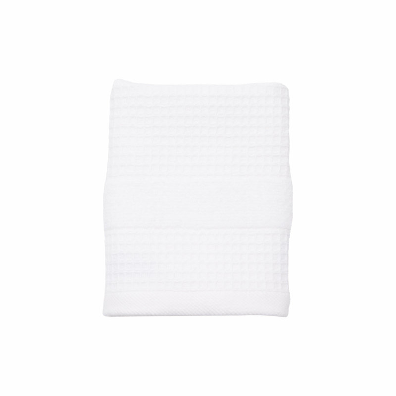 Adayshia Midweight Waffle Washcloth, White