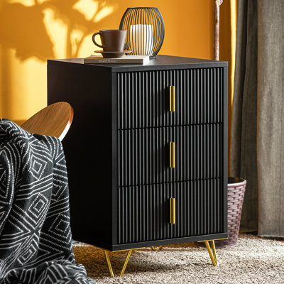 Saturmino 40cm W Manufactured Wood Bedside Table