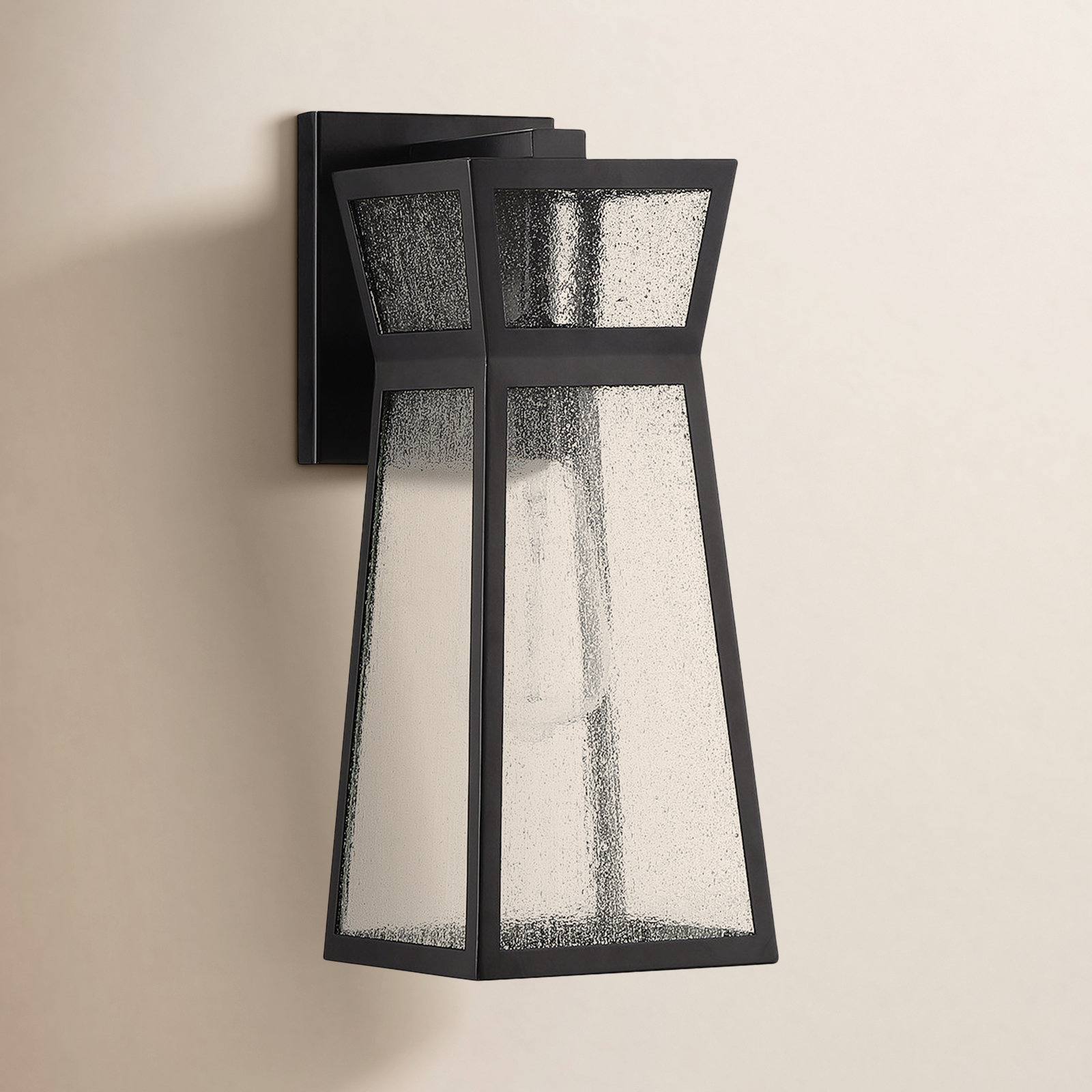 Baltic Outdoor Wall Lantern, 14" H x 5.5" W x 7" D