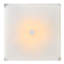 Lustre carré 4 lumières 17 po en chrome avec abat-jour en verre givré pour la salle à manger moderne, le salon ou l'éclairage d'entrée-122948938