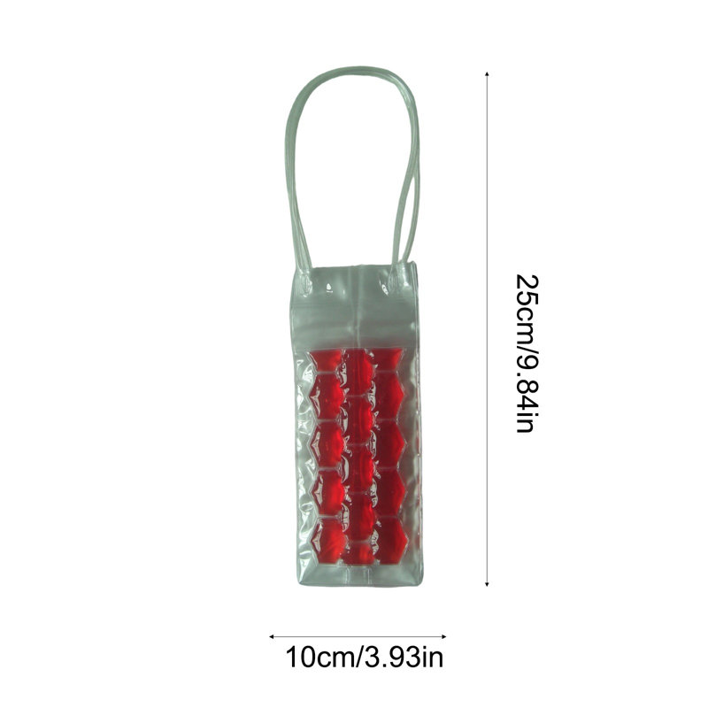 Bouteille d'eau en gel réutilisable pour bouteille de vin avec manchon pour refroidisseur d'eau multicolore et rapide, RD