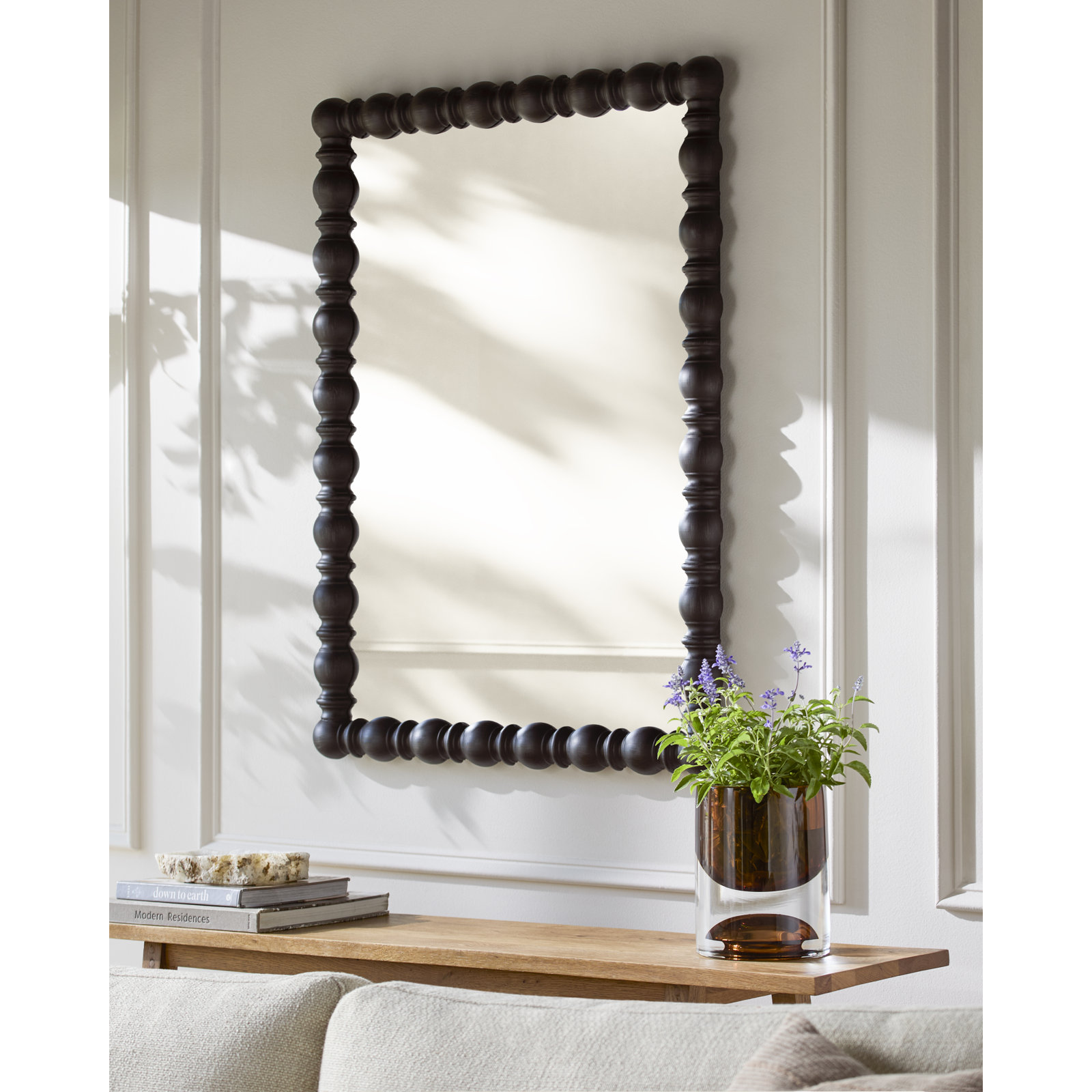 Castellanos Mirror, 40" x 30", Black