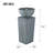 35.5" Polyresin Gray Zen Bowl Water Fountain