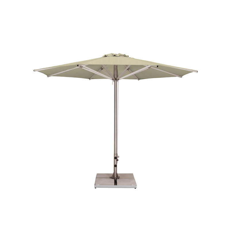 Storm 11.5' Round Umbrella, Paver Frame, Natural