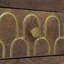 Table de chevet en bois contemporaine avec 3 tiroirs et pieds en fer